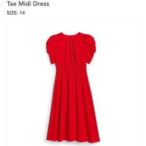 MAGGY LONDON TAE MIDI DRESS - size 14 new with tags. Red.